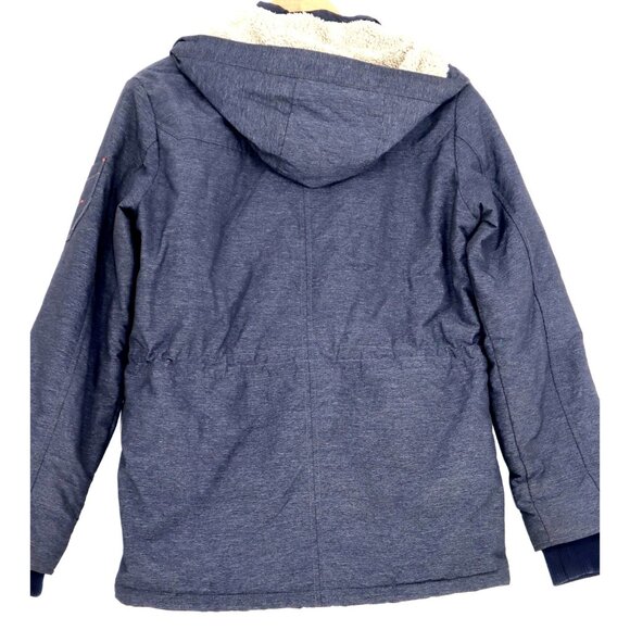 Y2K Vintage Big Train Osaka Mens Hooded Jacket M Winter Streetwear Winter - Picture 2 of 11